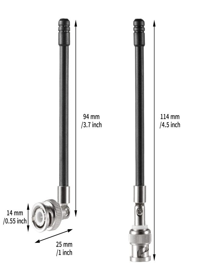 eifagur 1/4 Wave Replacement Antenna for Shure SLX, BLX, U4S, U4D, UR and More. 470 to 752Mhz（Pack of 2）,Eifagur - Image 2
